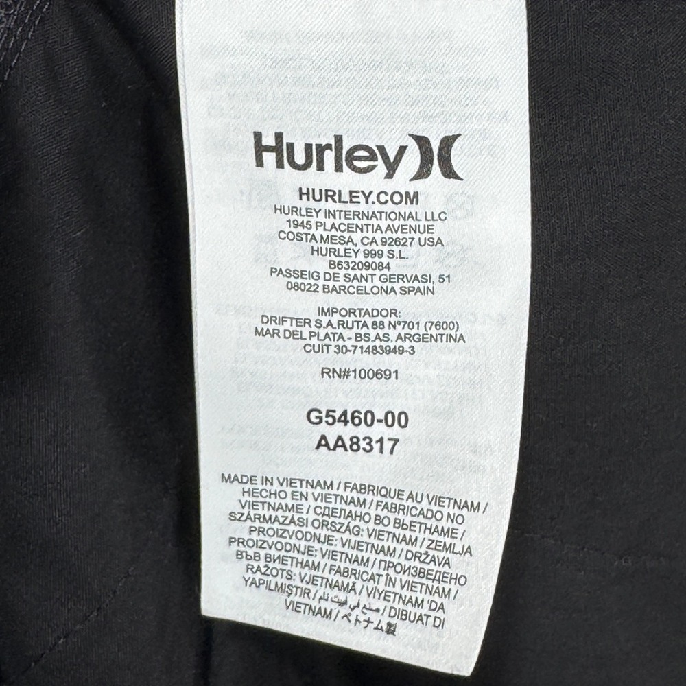 Hurley Dri-Fit Breathe Performance Shorts Sz 36 Gray Wicking Cotton Blend Hybrid - Picture 8 of 9